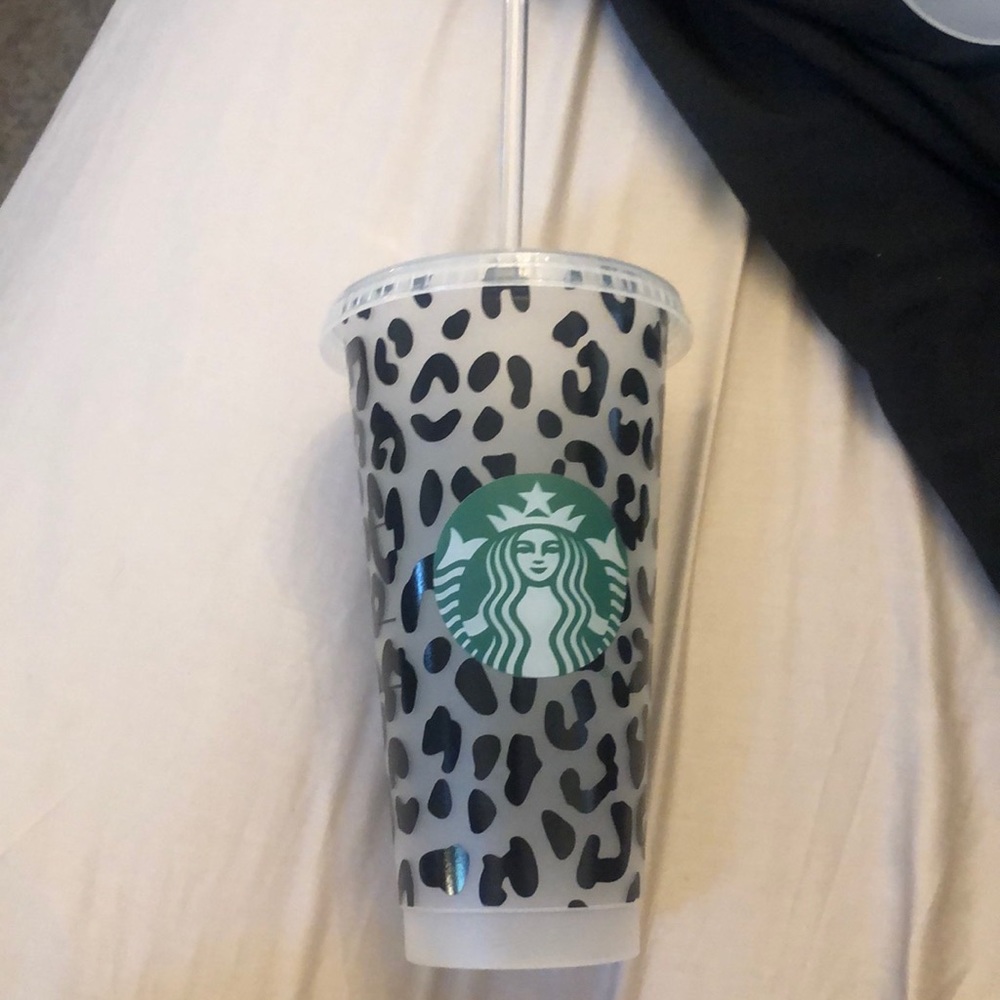 Cheetah Starbucks cup